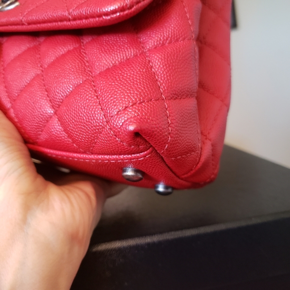 Chanel coco handle red caviar ruthenium hardware mini bag - Picture 10 of 14